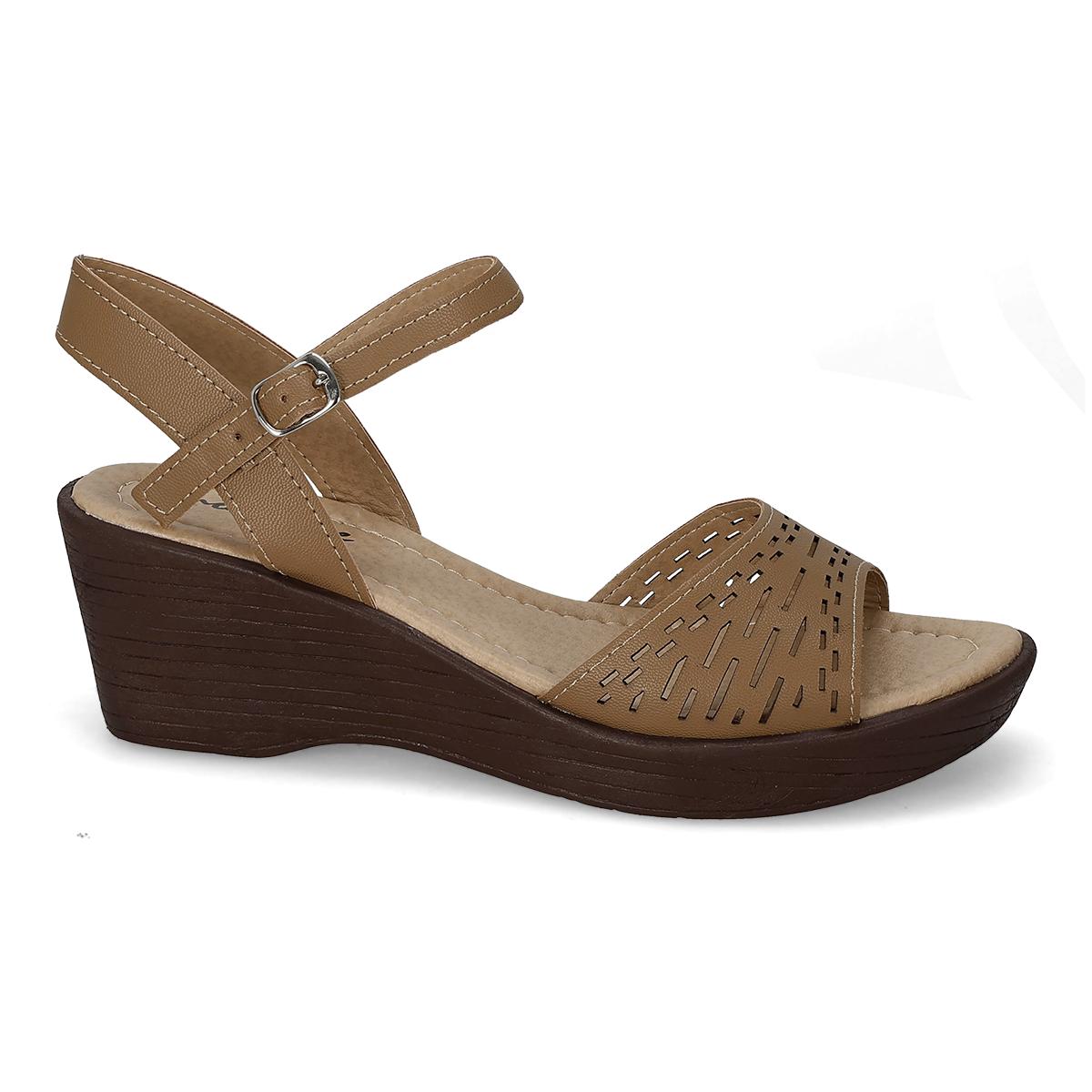 SANDALIA PLATAFORMA MUJER MOA VOGE 3088 AVELLANA -OFERTA