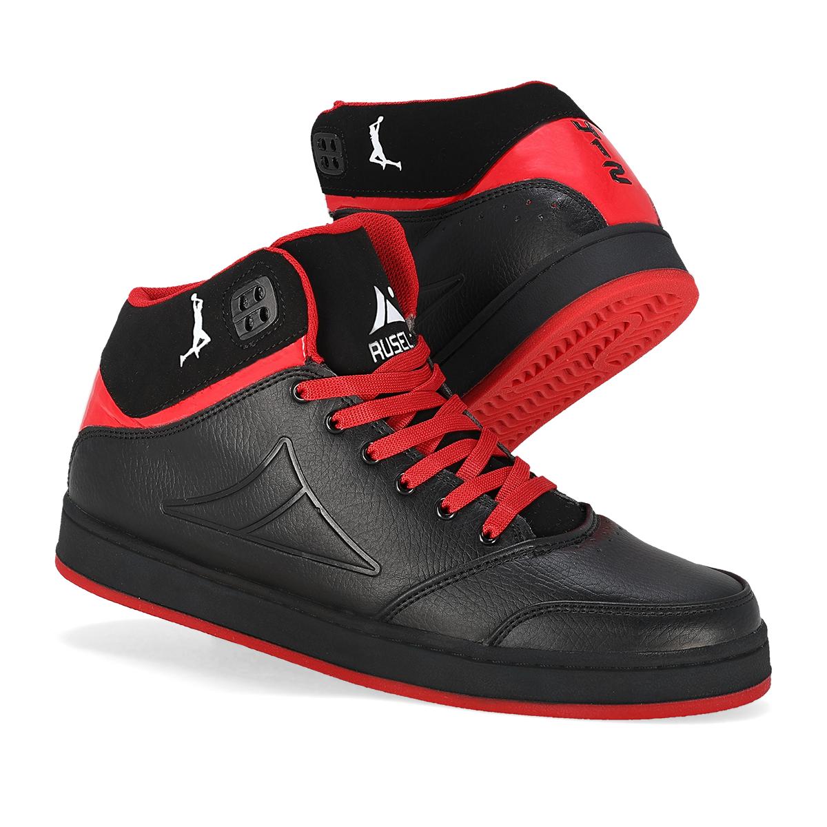 URBANO HOMBRE RUSELL 412 NEGRO/ROJO