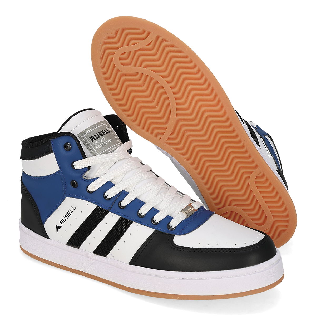 URBANO HOMBRE RUSELL 456 BLANCO/NEGRO/REY-OUTLET