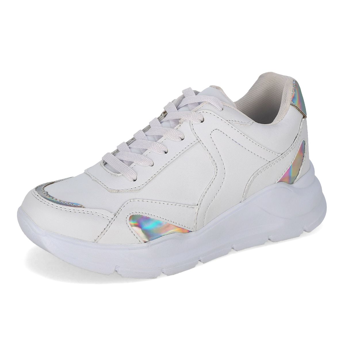 DEPORTIVO MUJER HF 2952-3 BLANCO/PLATA