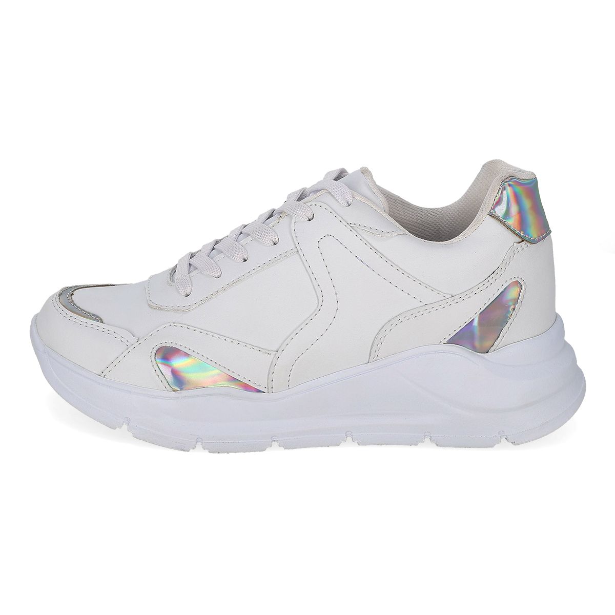DEPORTIVO MUJER HF 2952-3 BLANCO/PLATA