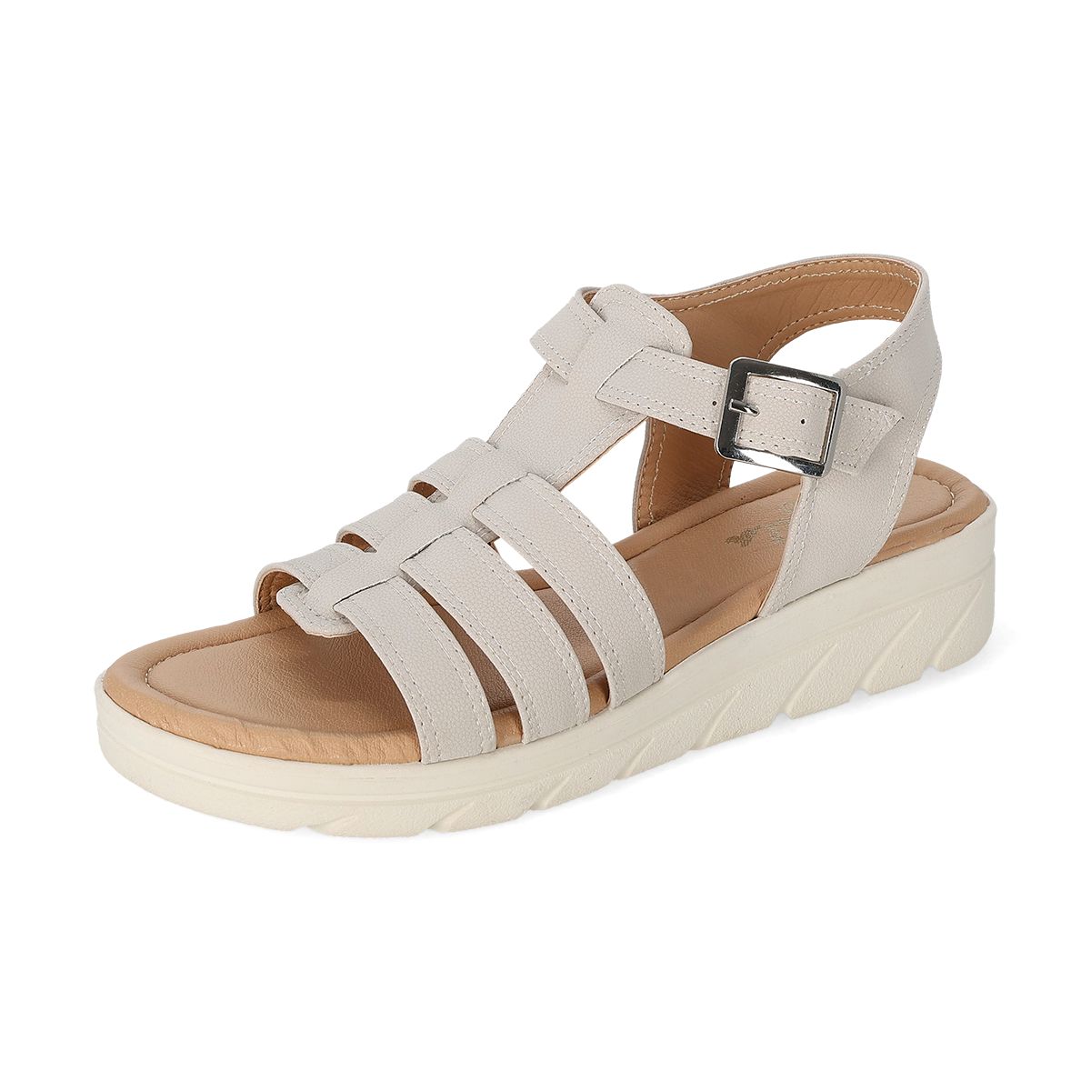 SANDALIA PISO MUJER ANGELA 3602 LATTE-OUTLET