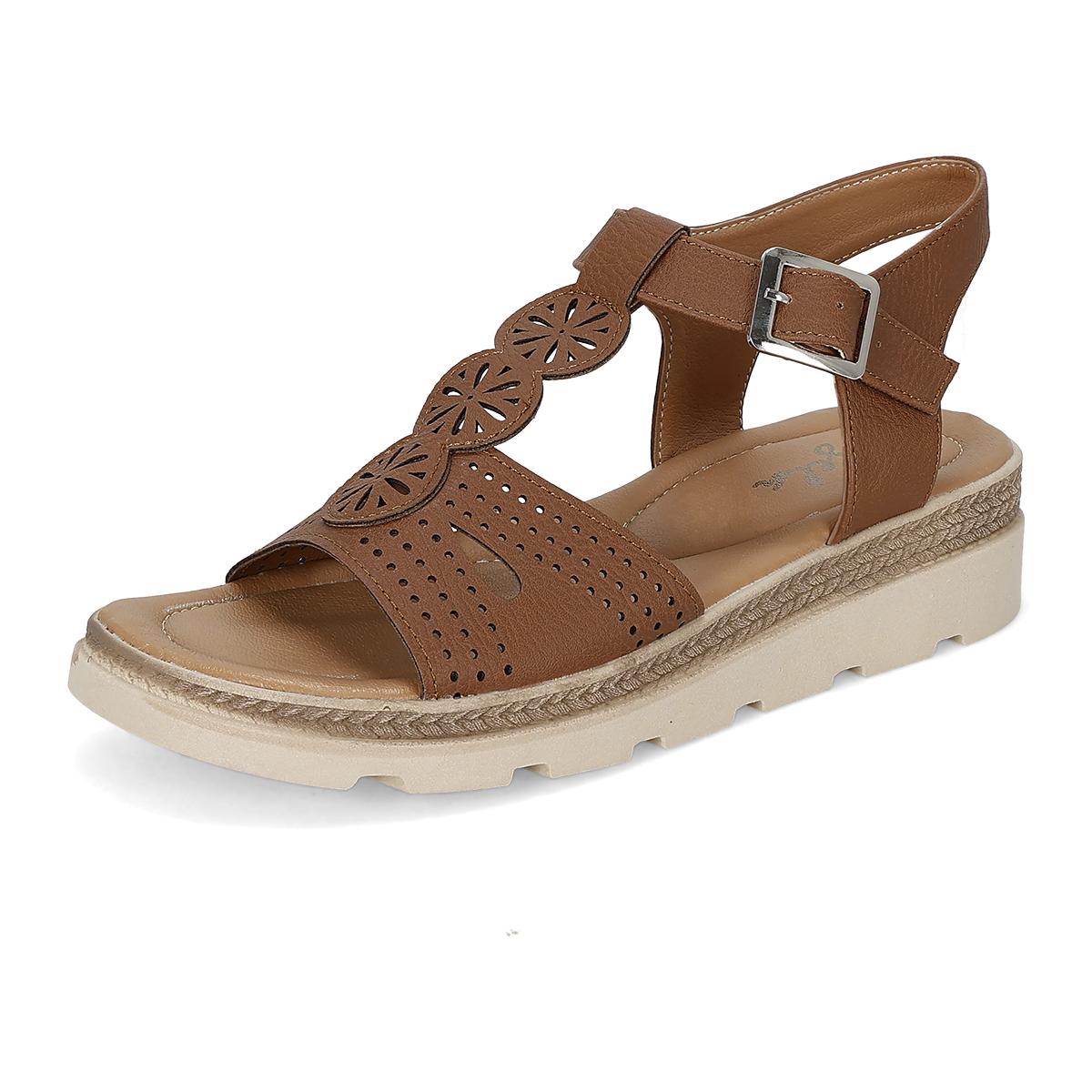 SANDALIA PISO MUJER ANGELA 70-02 MIEL