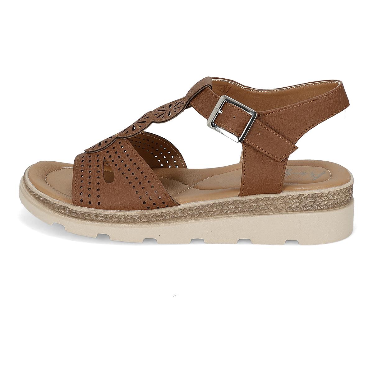 SANDALIA PISO MUJER ANGELA 70-02 MIEL