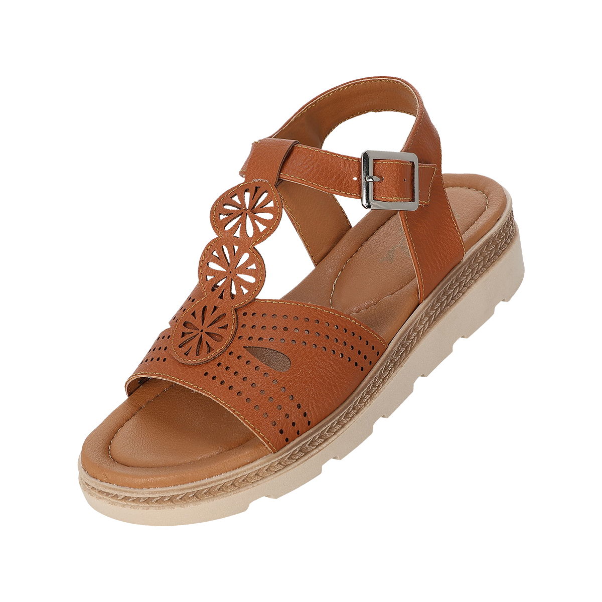 SANDALIA PISO MUJER ANGELA 70-02 MIEL