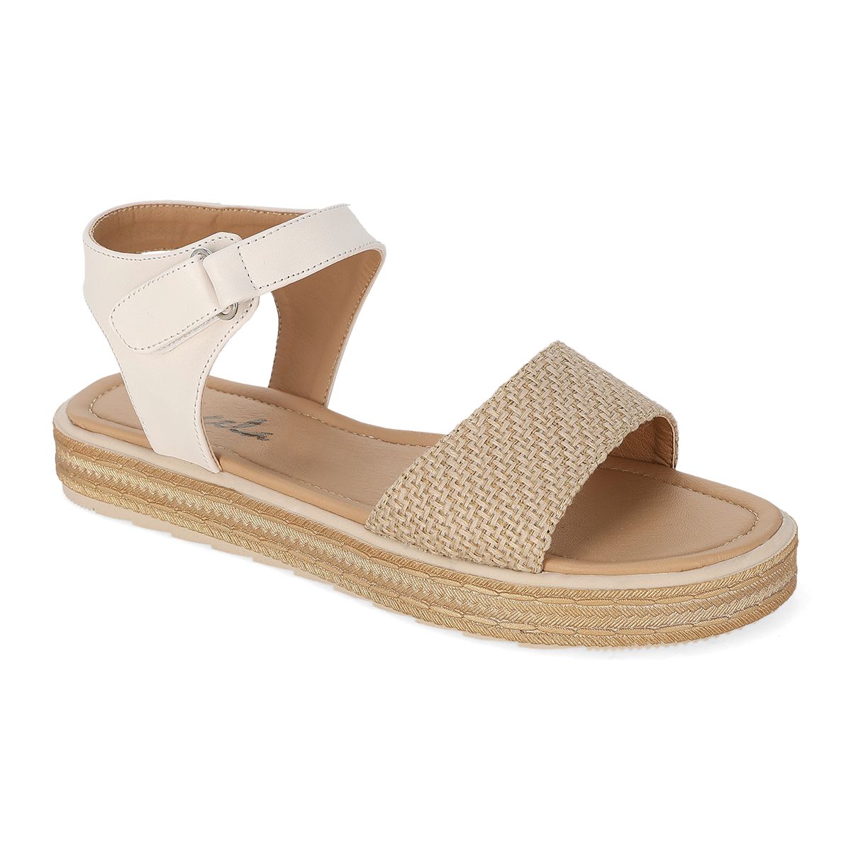 SANDALIA PISO MUJER ANGELA 40-02 LATTE-OUTLET