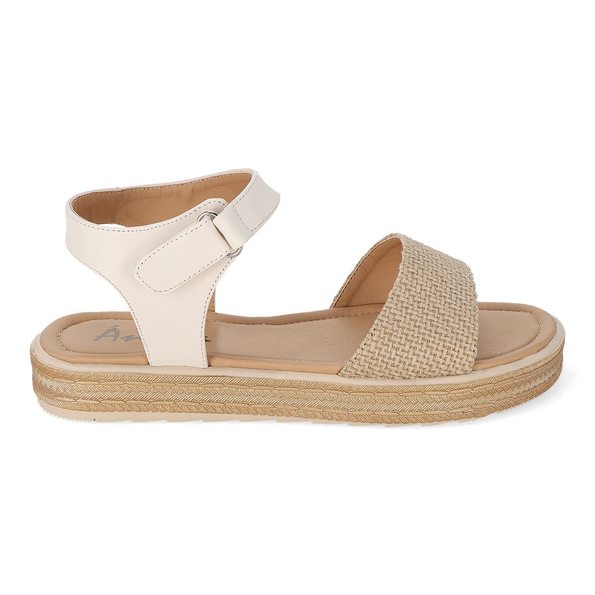 SANDALIA PISO MUJER ANGELA 40-02 LATTE-OUTLET