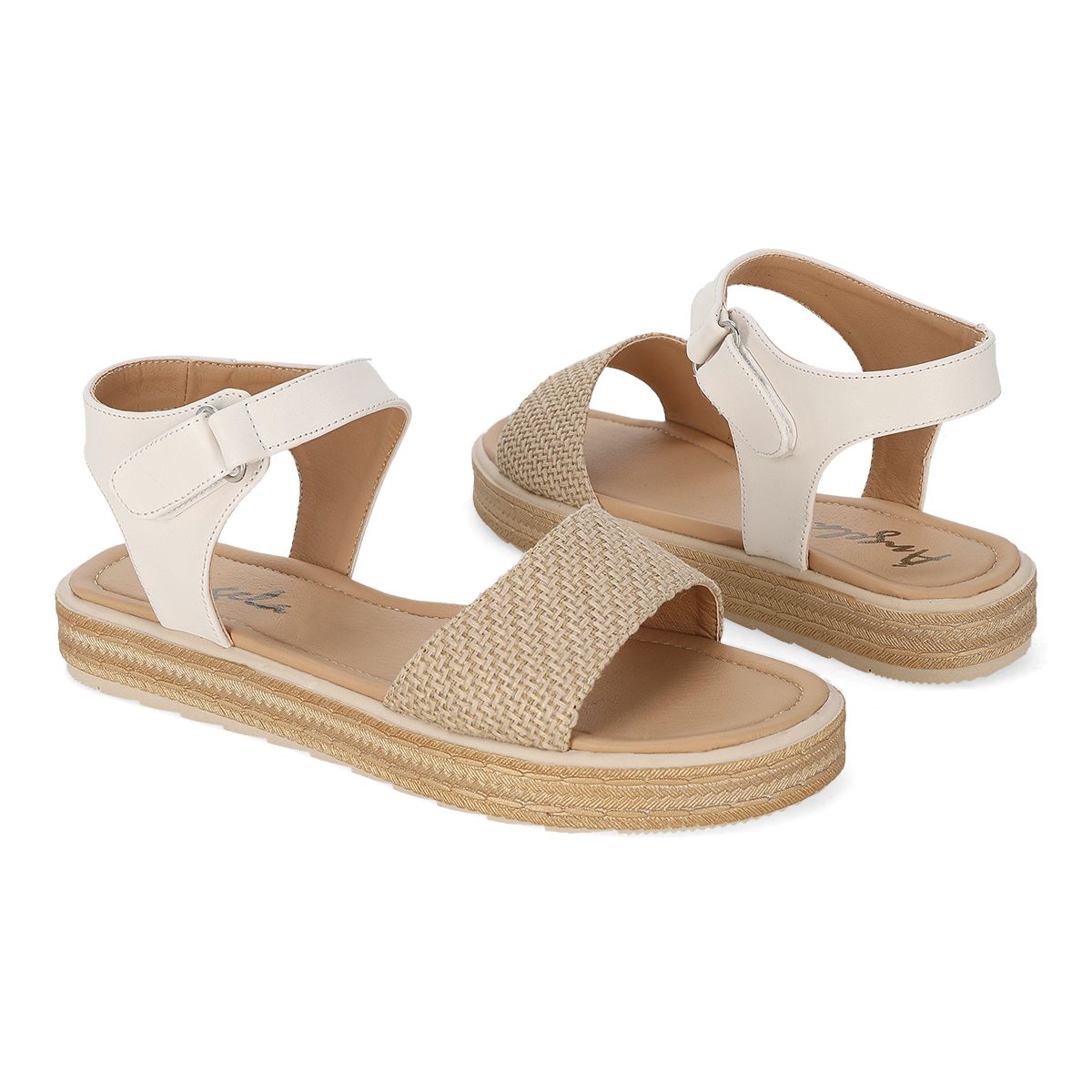 SANDALIA PISO MUJER ANGELA 40-02 LATTE-OUTLET
