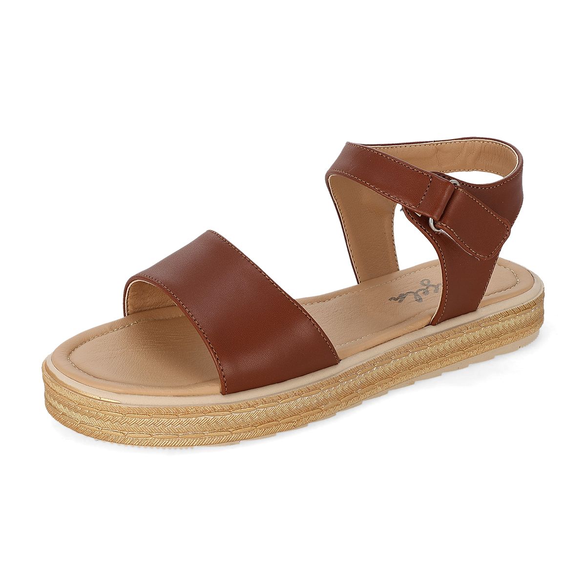 SANDALIA PISO MUJER ANGELA 40-02 CAMEL-OUTLET