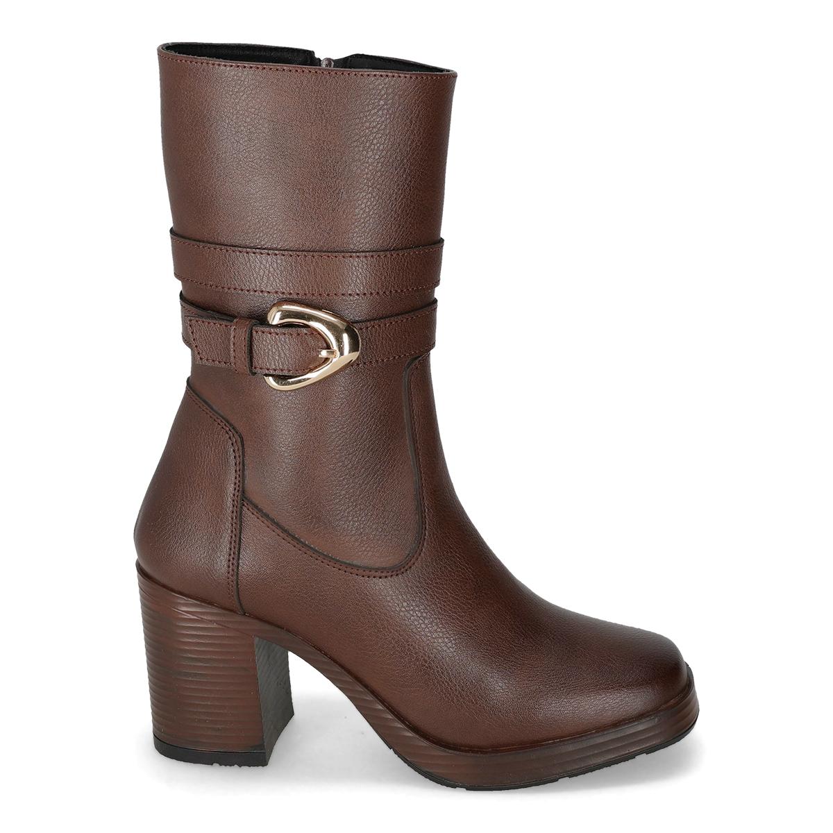 BOTA DE TACON MUJER EXESSO 5202 MOKA