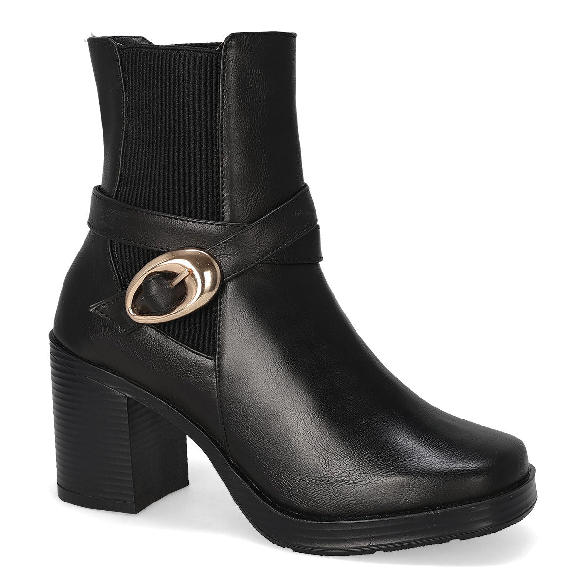 BOTA DE TACON MUJER GISELLE COLLECTION 5204 NEGRO-OUTLET