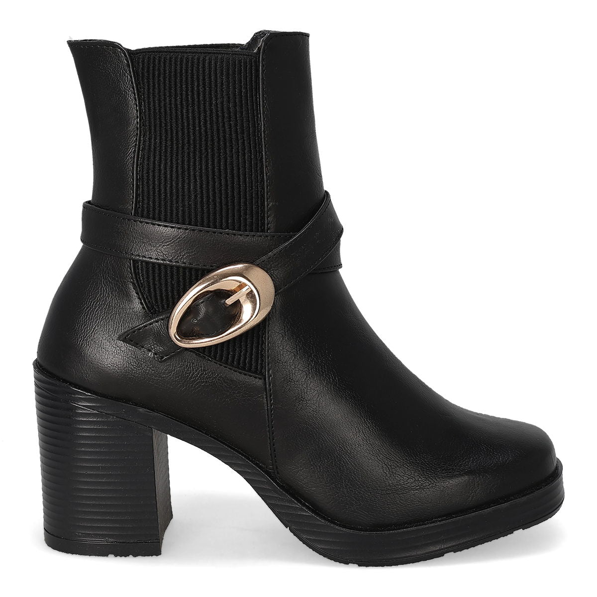 BOTA DE TACON MUJER GISELLE COLLECTION 5204 NEGRO-OUTLET
