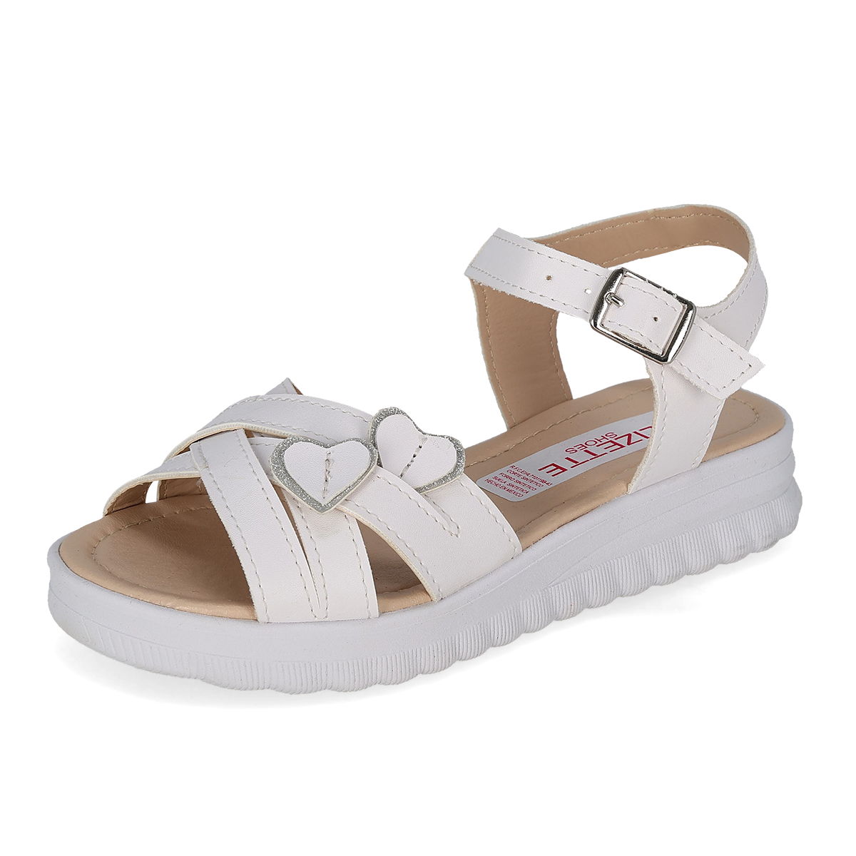 SANDALIA PISO INFANTIL LIZETTE SHOES 1205 BLANCO-OFERTA
