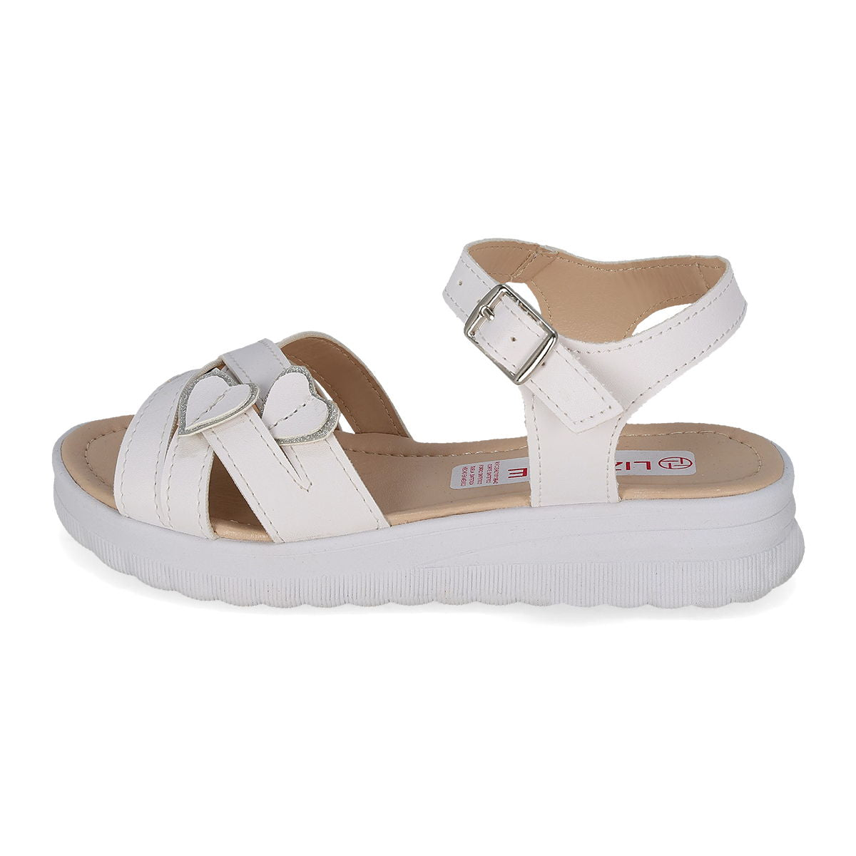 SANDALIA PISO INFANTIL LIZETTE SHOES 1205 BLANCO-OFERTA