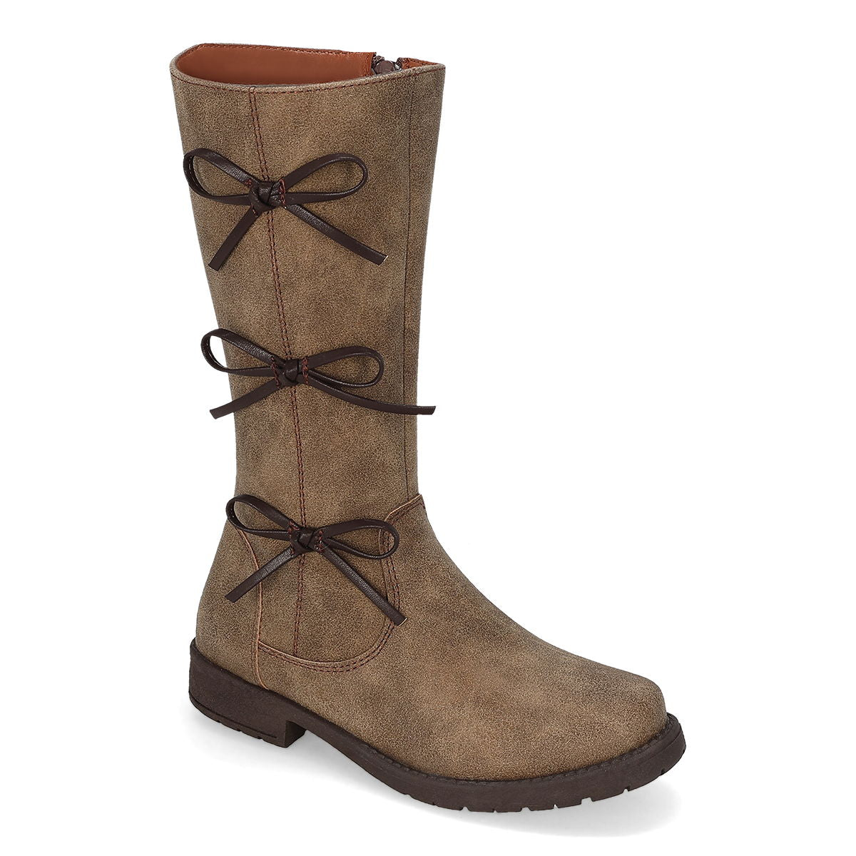 BOTA LARGA PISO INFANTIL LIZETTE SHOES 3006 COCOA -OFERTA