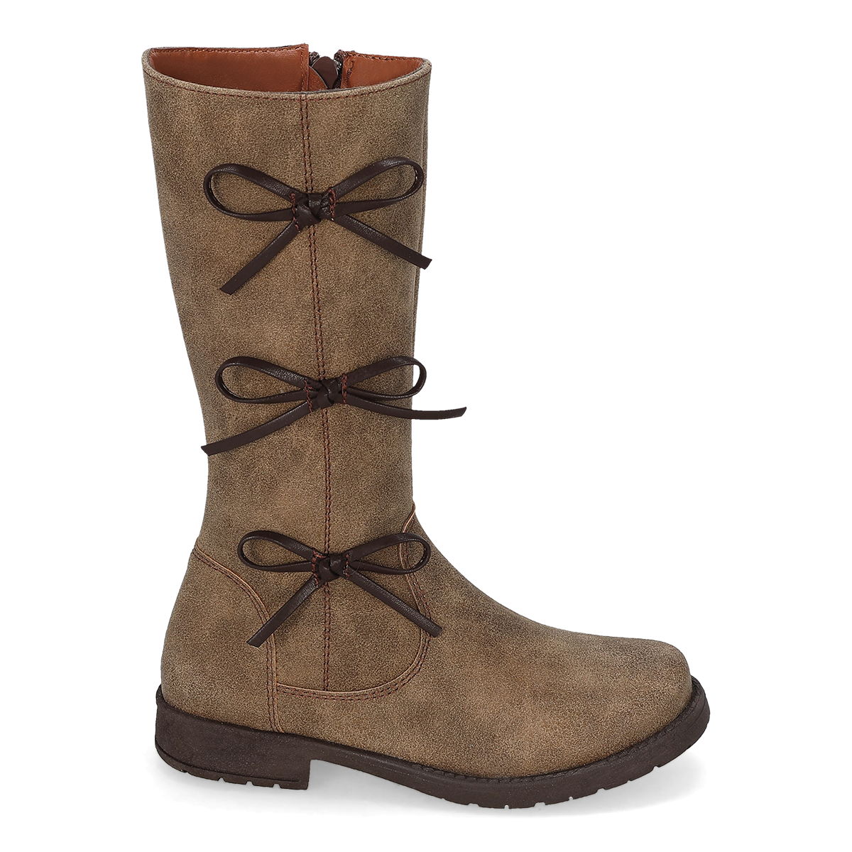 BOTA LARGA PISO INFANTIL LIZETTE SHOES 3006 COCOA -OFERTA