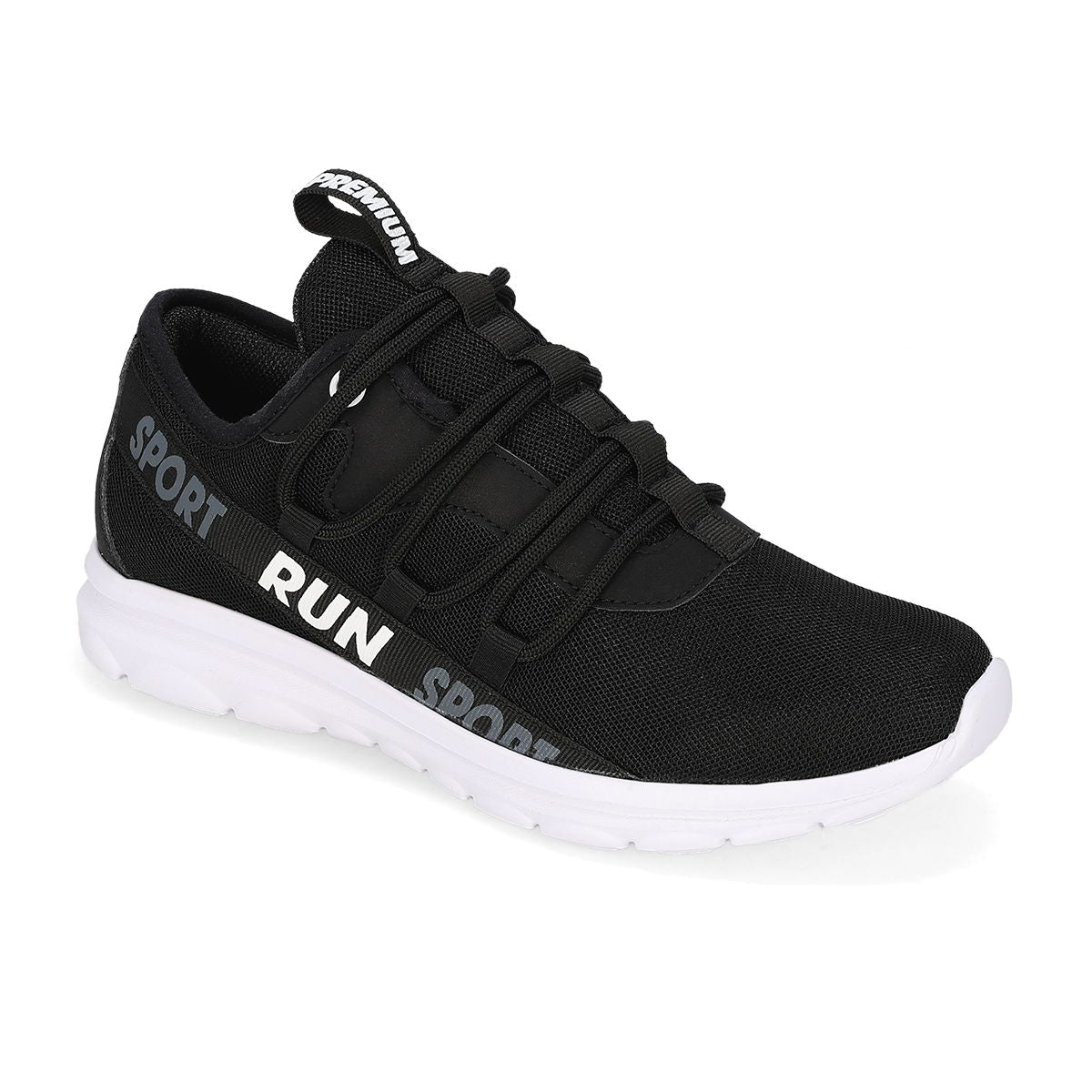 DEPORTIVO INFANTIL RUN PREMIUM 092 NEGRO/BLANCO