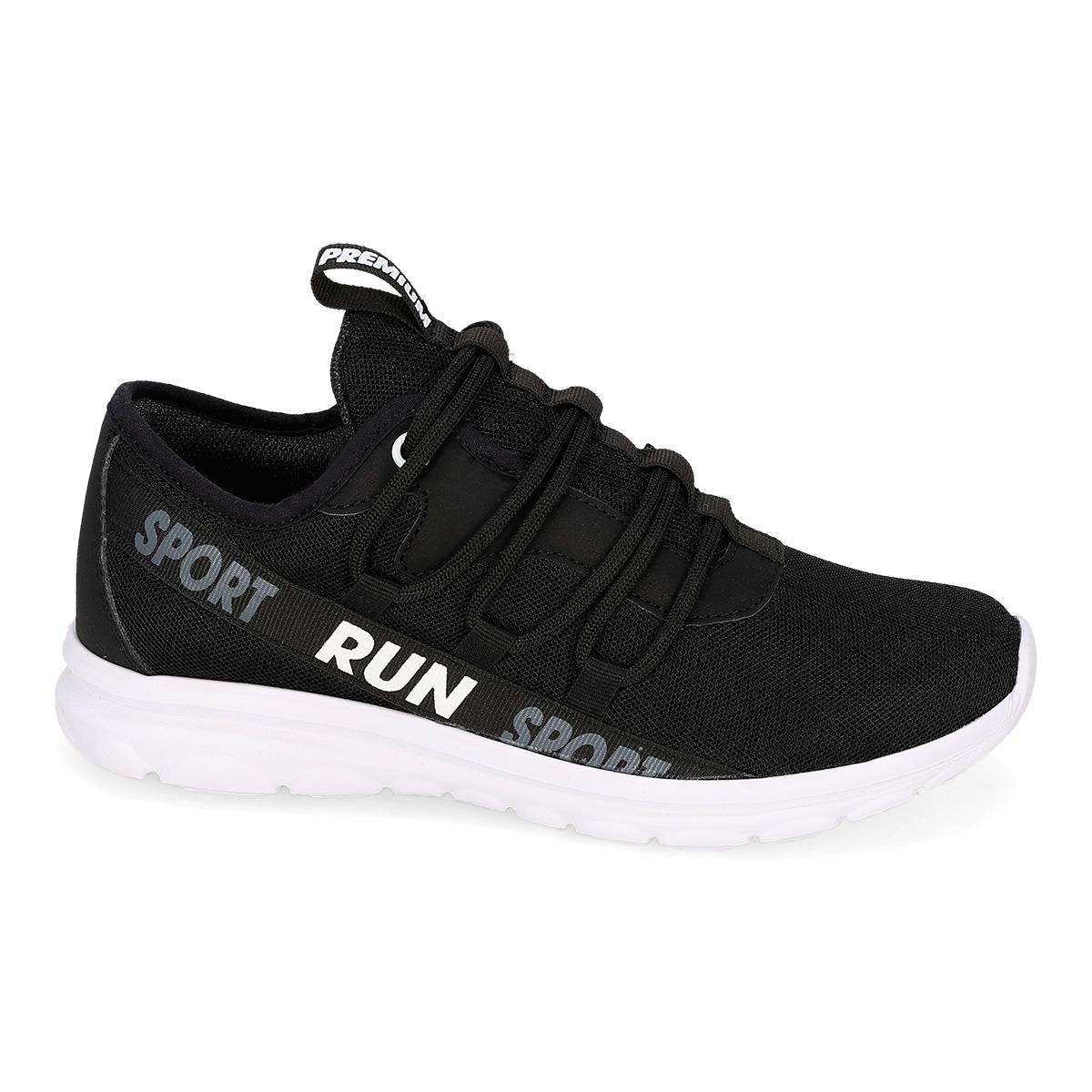 DEPORTIVO INFANTIL RUN PREMIUM 092 NEGRO/BLANCO-OFERTA