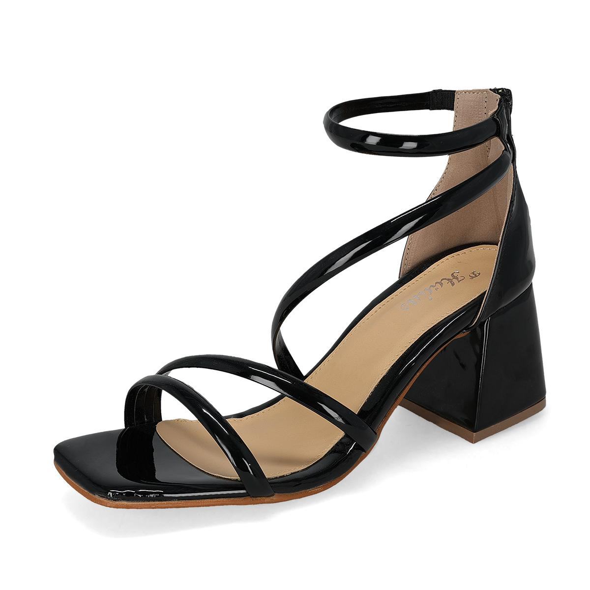 SANDALIA DE TACON MUJER D'HADAS 335 NEGRO