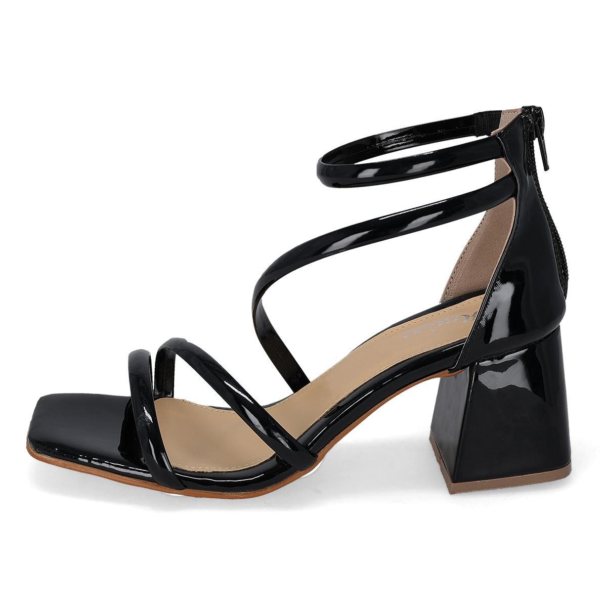SANDALIA DE TACON MUJER D'HADAS 335 NEGRO