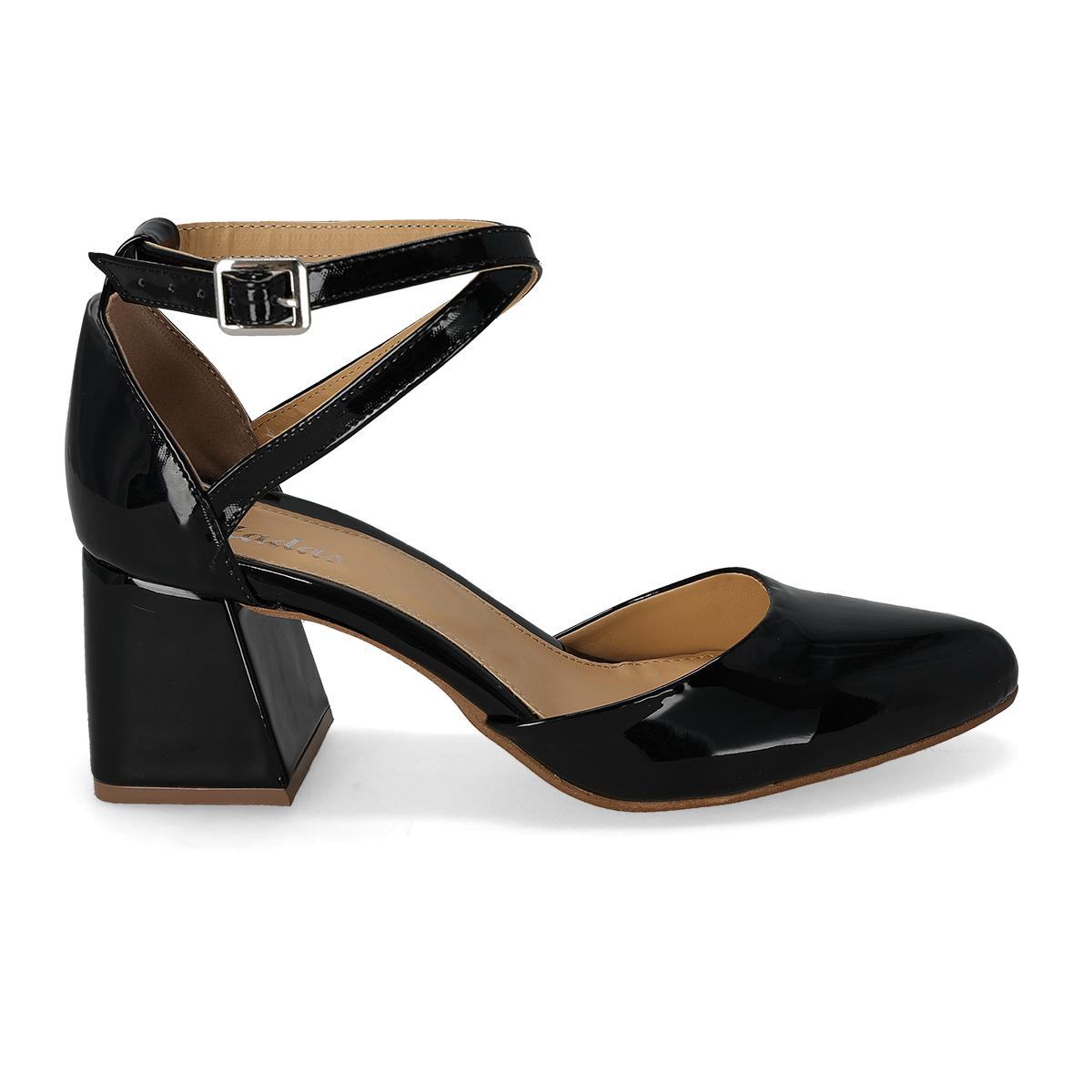 ZAPATILLA TACON ALTO MUJER D'HADAS 379 NEGRO