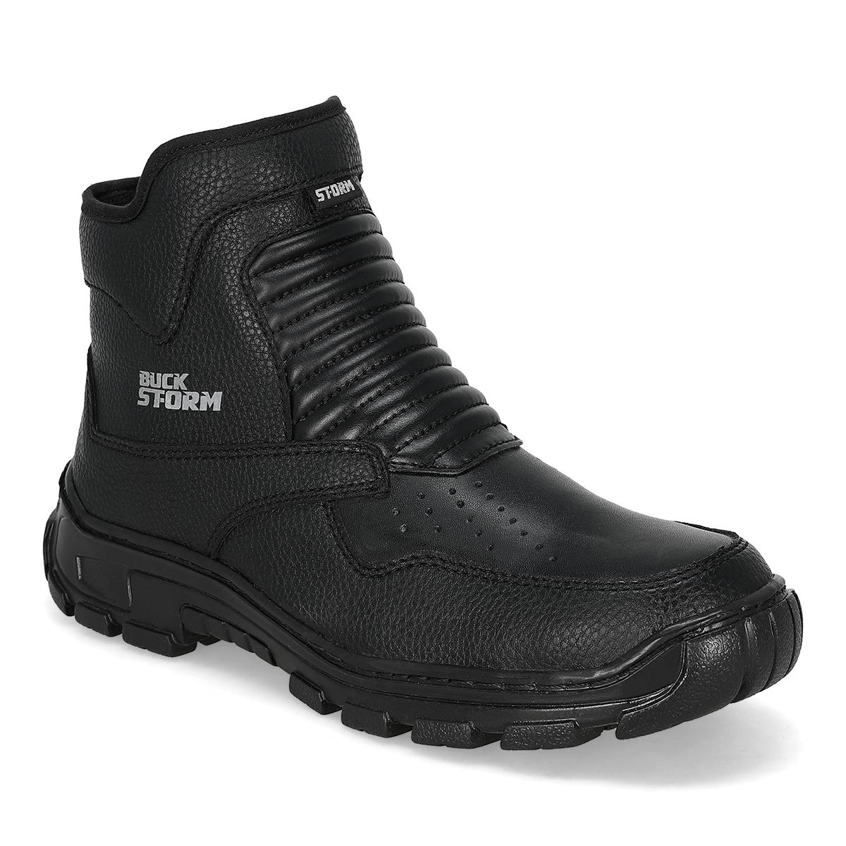 BOTA MOTOCICLISTA HOMBRE STORM 4013 NEGRO