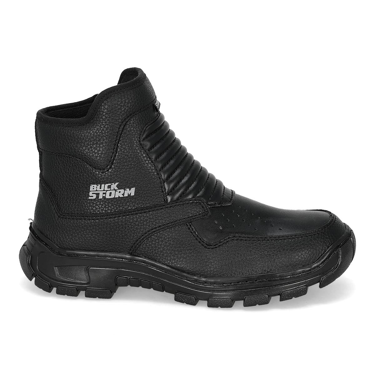 BOTA MOTOCICLISTA HOMBRE STORM 4013 NEGRO