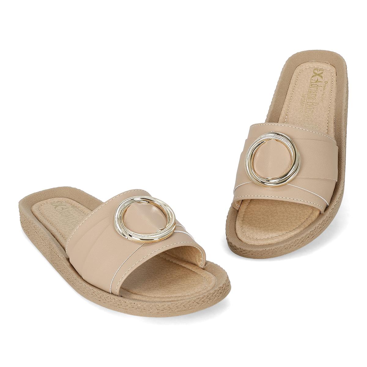 SANDALIA PISO MUJER ADRIANA BORZANI 048 MAQUILLAJE-OFERTA