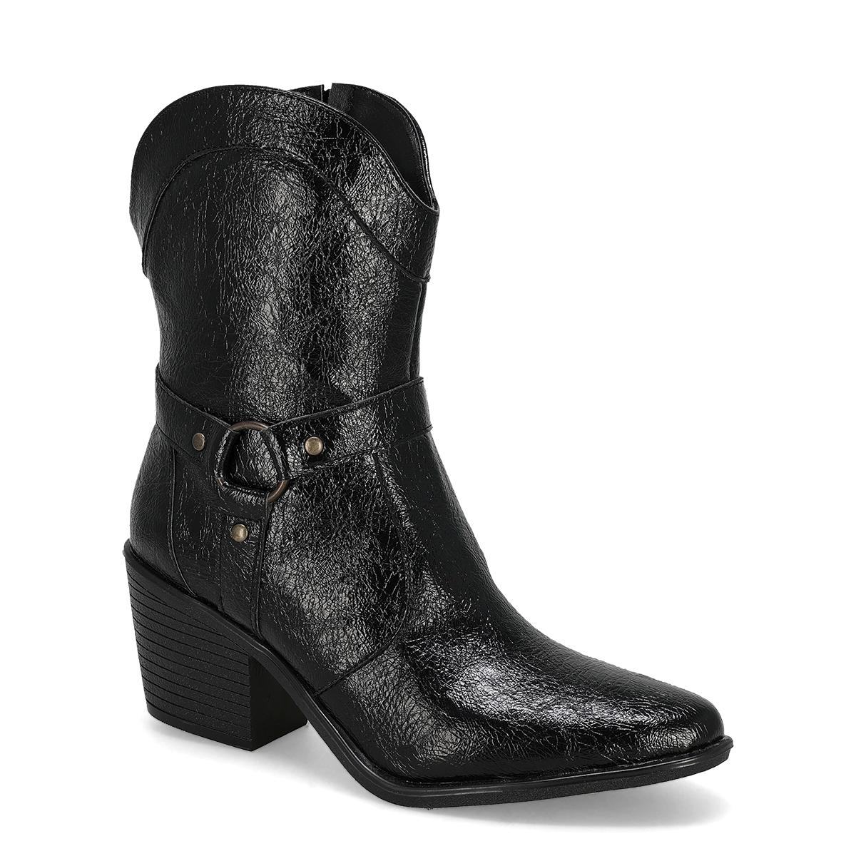 BOTIN VAQUERO MUJER ADRIANA BORZANI 098C NEGRO