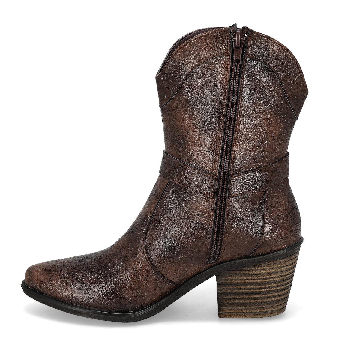 BOTIN VAQUERO MUJER ADRIANA BORZANI 098C CAFE