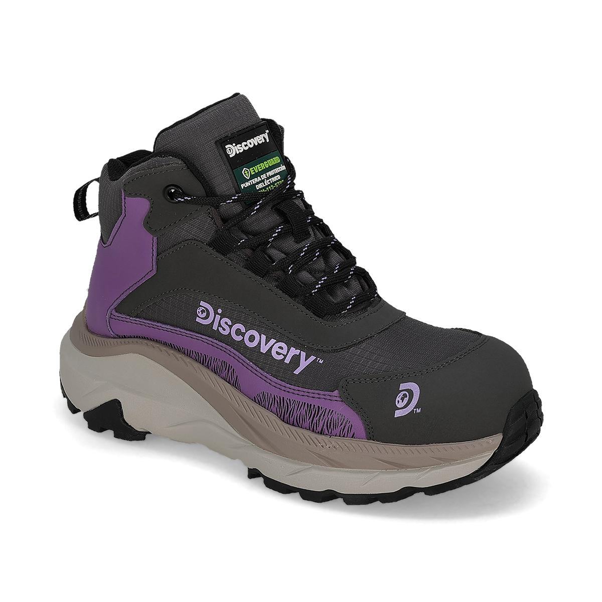 BOTA CASCO DIELECTRICO MUJER DISCOVERY 2631 GRIS NEGRO