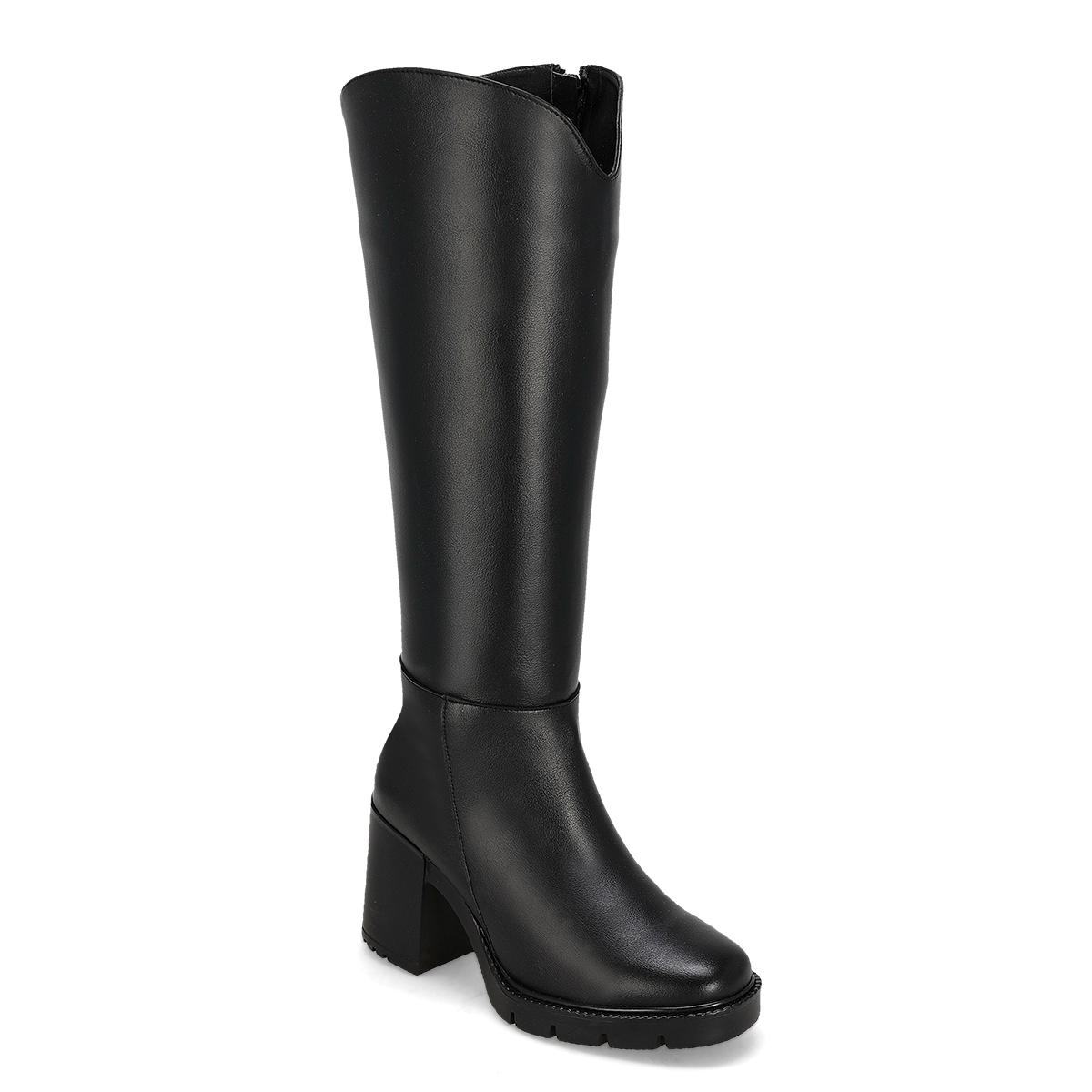 BOTA LARGA TACON MUJER SOTTINI 9073 NEGRO