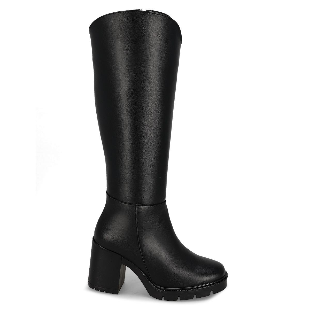 BOTA LARGA TACON MUJER SOTTINI 9073 NEGRO
