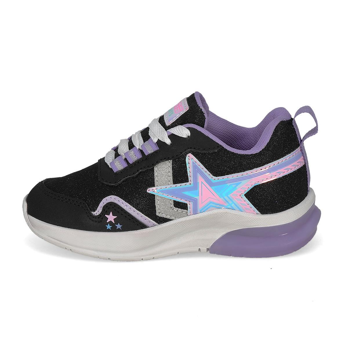 LUCES LED INFANTIL SUNS 923 NEGRO LILA