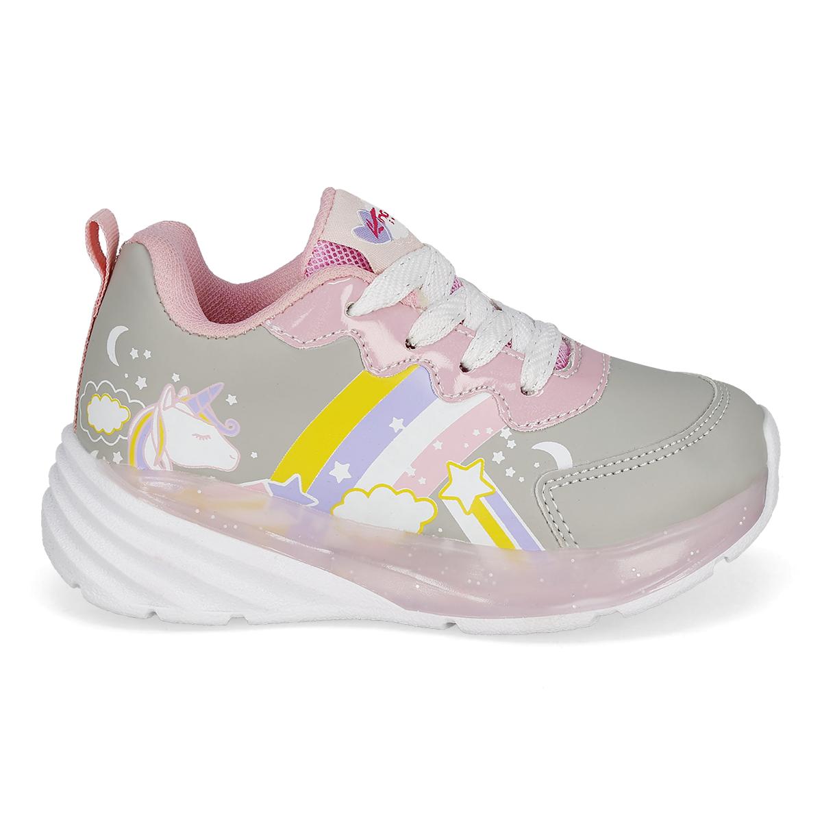 LUCES LED INFANTIL KINGS-LU 1733F GRIS ROSA -OFERTA