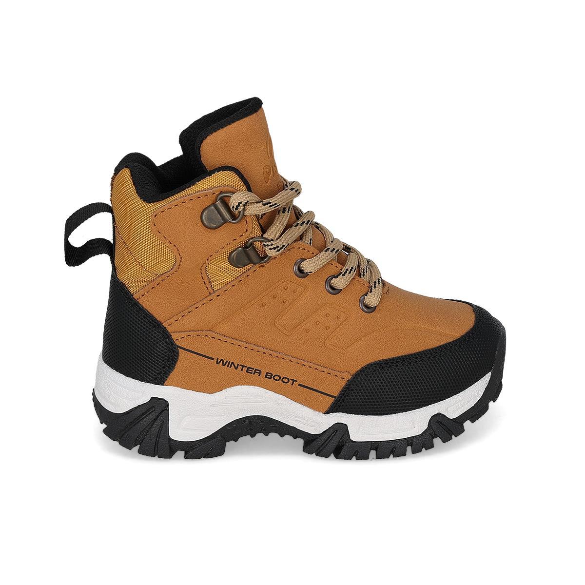 BOTA HIKING INFANTIL PLAYKIDS ASTRO MIEL NEGRO