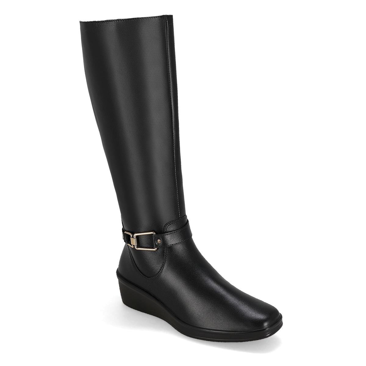 BOTA LARGA PISO MUJER FLEXI DAMA 136712 NEGRO