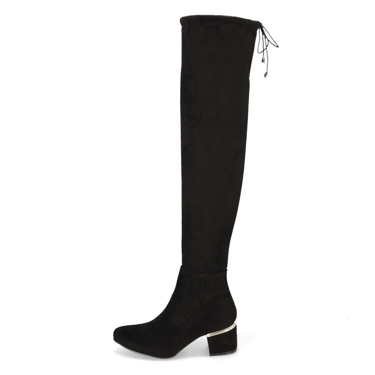 BOTA LARGA PISO MUJER VANNY'S 1307 NEGRO