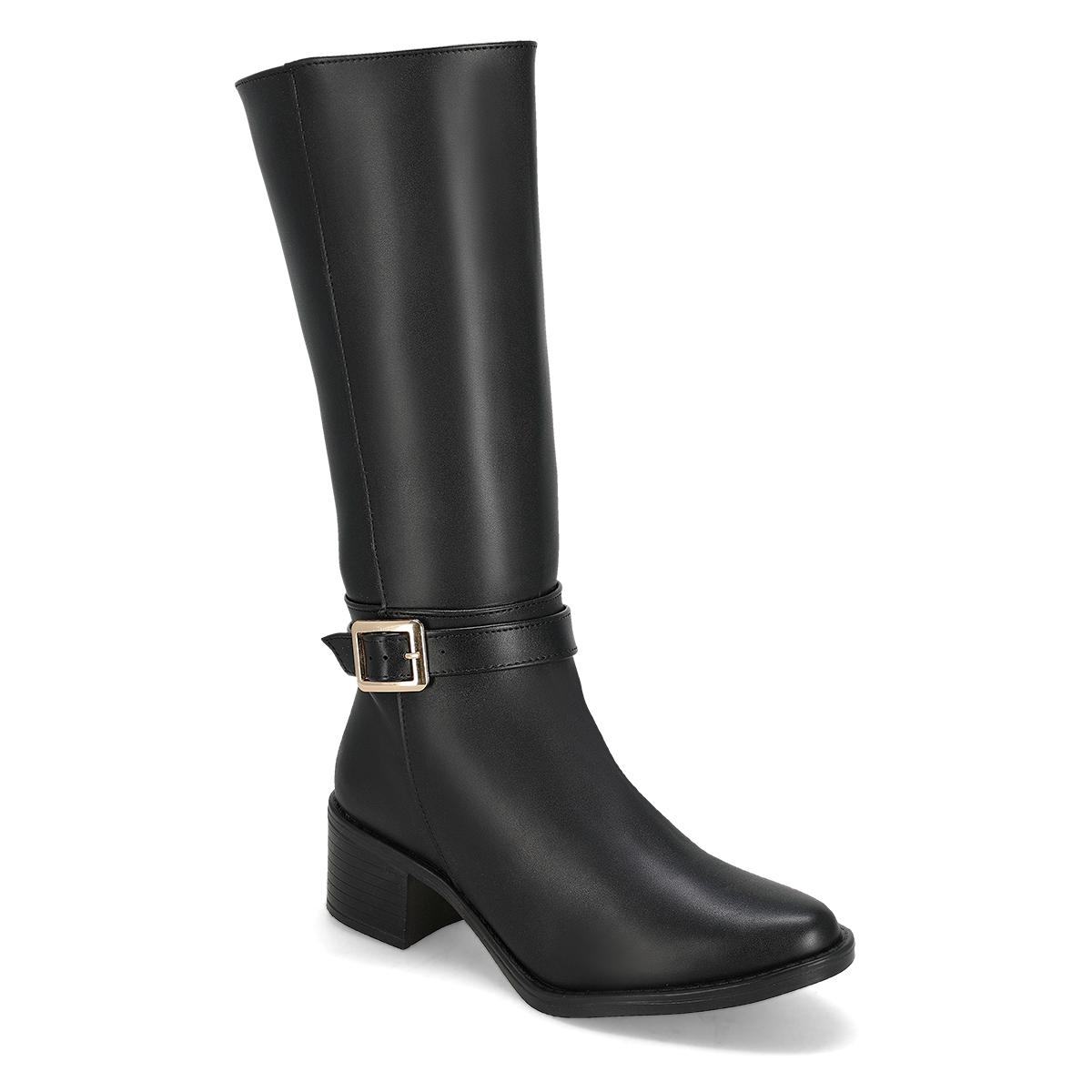 BOTA LARGA TACON MUJER VANNY'S 1412 NEGRO