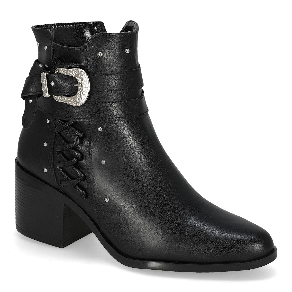 BOTA CASUAL MUJER VANNY'S 9829 NEGRO