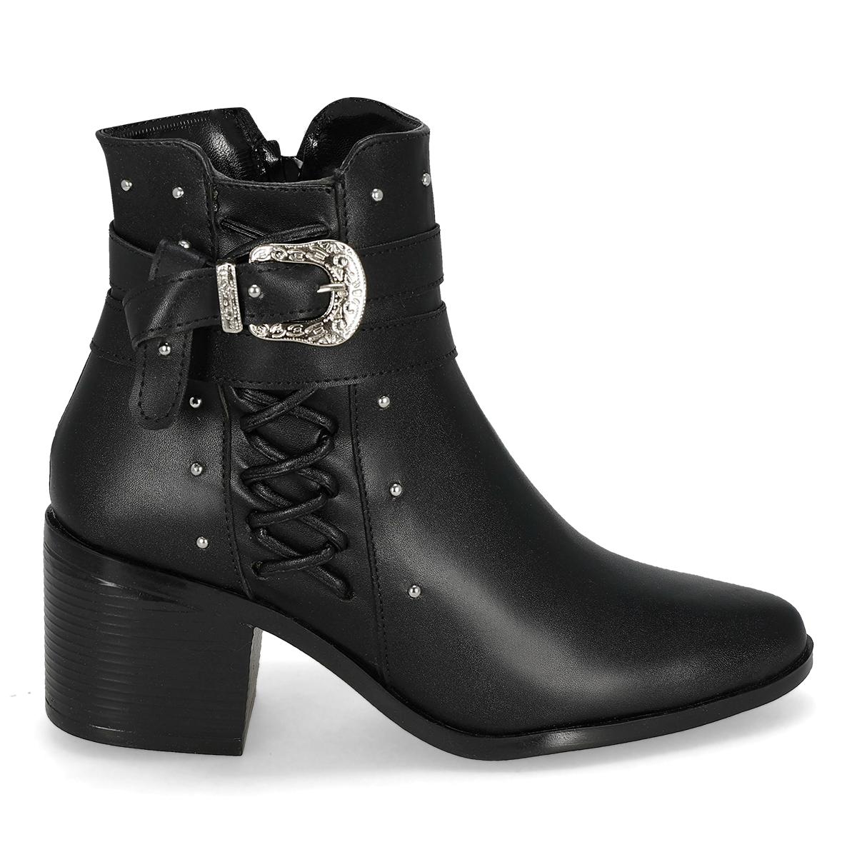 BOTA CASUAL MUJER VANNY'S 9829 NEGRO