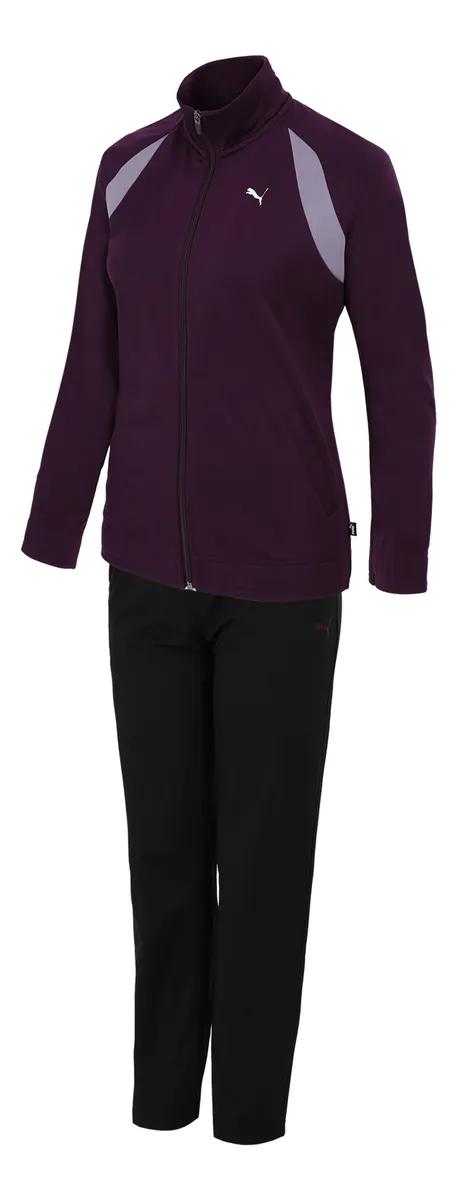 CONJUNTO MUJER PUMA WEAR 67523445 NEGRO MAGENTA-OFERTA