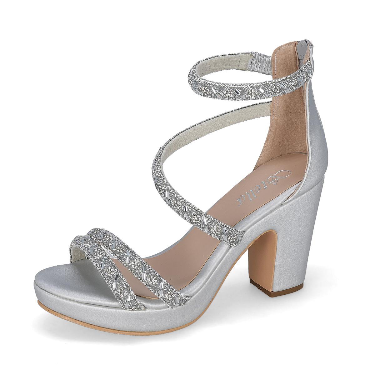 ZAPATILLA DE FIESTA MUJER STELLA 33-4207 PLATA