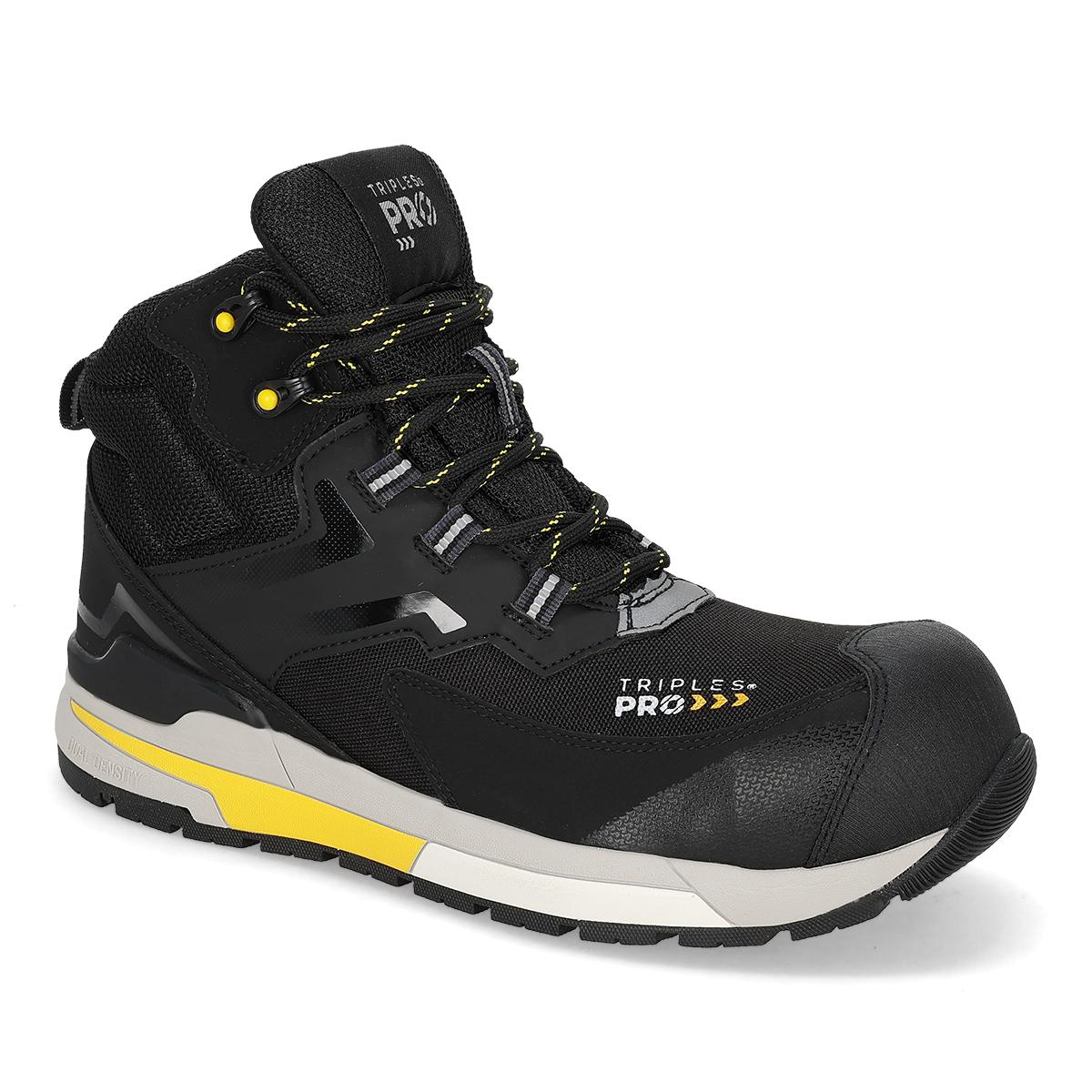 BOTA CASCO DIELECTRICO HOMBRE TRIPLES 521 NEGRO/AMARILLO