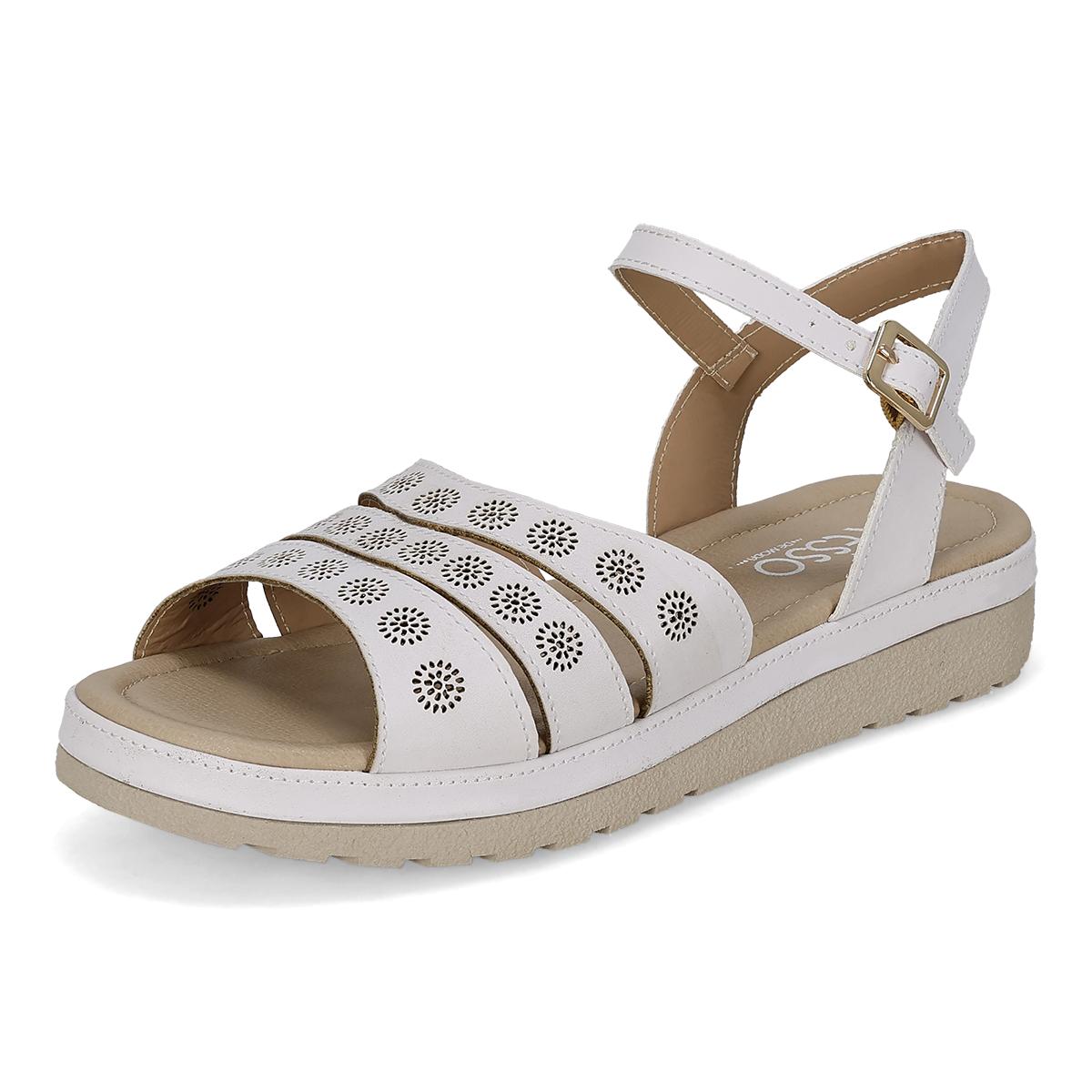 SANDALIA PISO MUJER EXESSO 1430 BLANCO-OFERTA