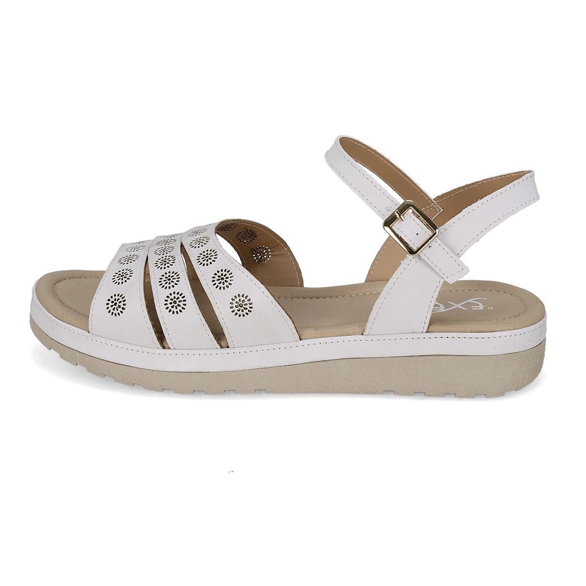SANDALIA PISO MUJER EXESSO 1430 BLANCO-OFERTA