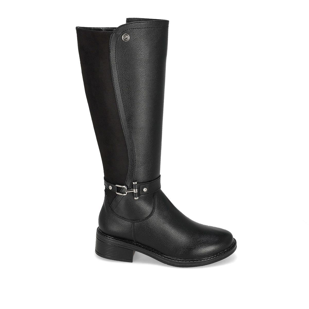BOTA LARGA TACON MUJER EXESSO 6088 NEGRO