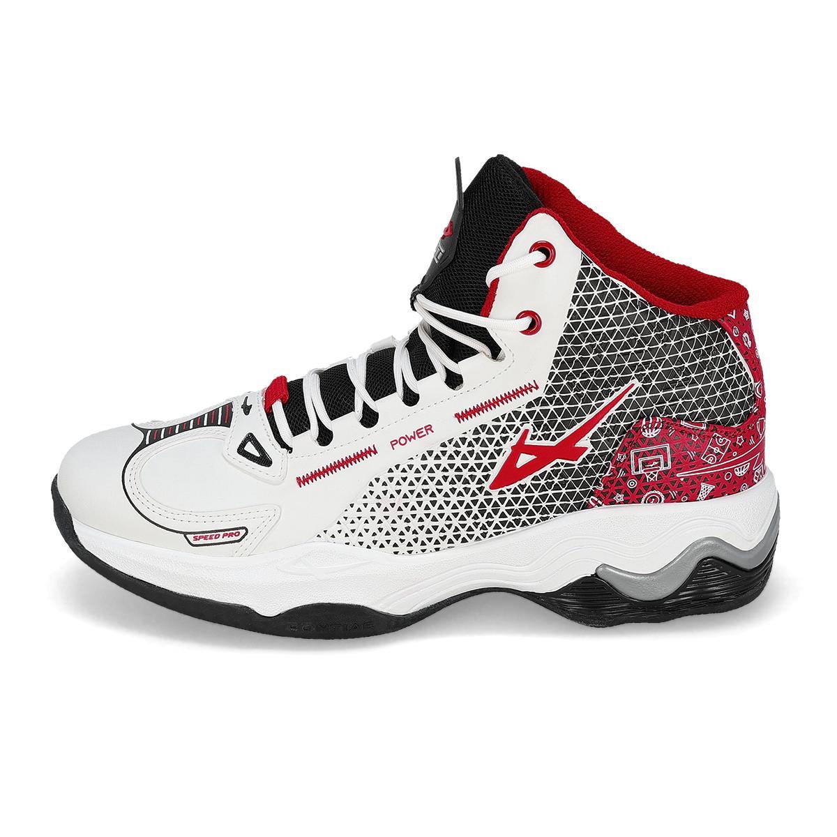BASQUETBALL HOMBRE PONTIAC 6155 BLANCO NEGRO ROJO