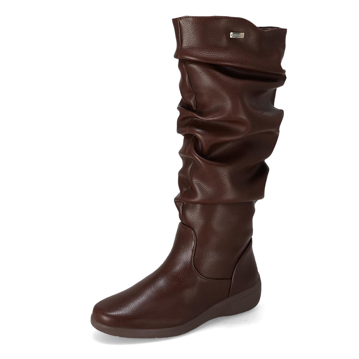 BOTA LARGA PISO MUJER ETNIA 9507 MOKA
