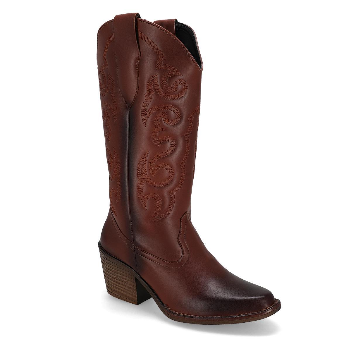 BOTA VAQUERA MUJER SHOES ART 8080 COGÑAC